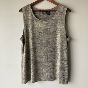 Chico’s Travelers Size 3 Gold Tank Top Blouse‎ XL